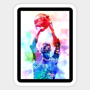 Michael Jordan Watercolor Sticker